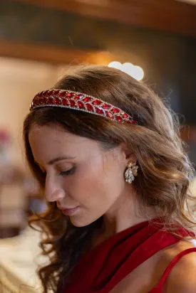 Autumnal Glow Rhinestone Cluster Studs
