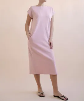 Brushed Organic Hemp Side Slit Maxi Dress