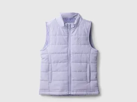 Girls Quilted High Neck Jacket