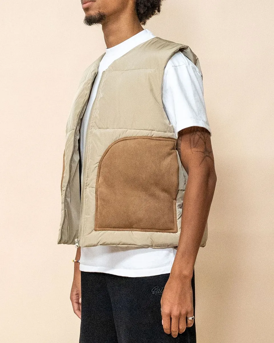 Khaki Puffer Jacket