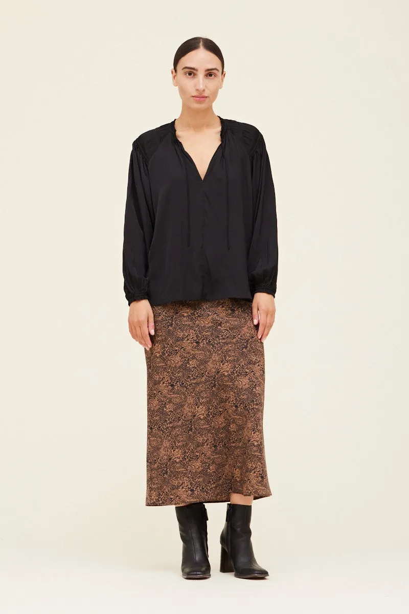 Pleated Yoke Blouse