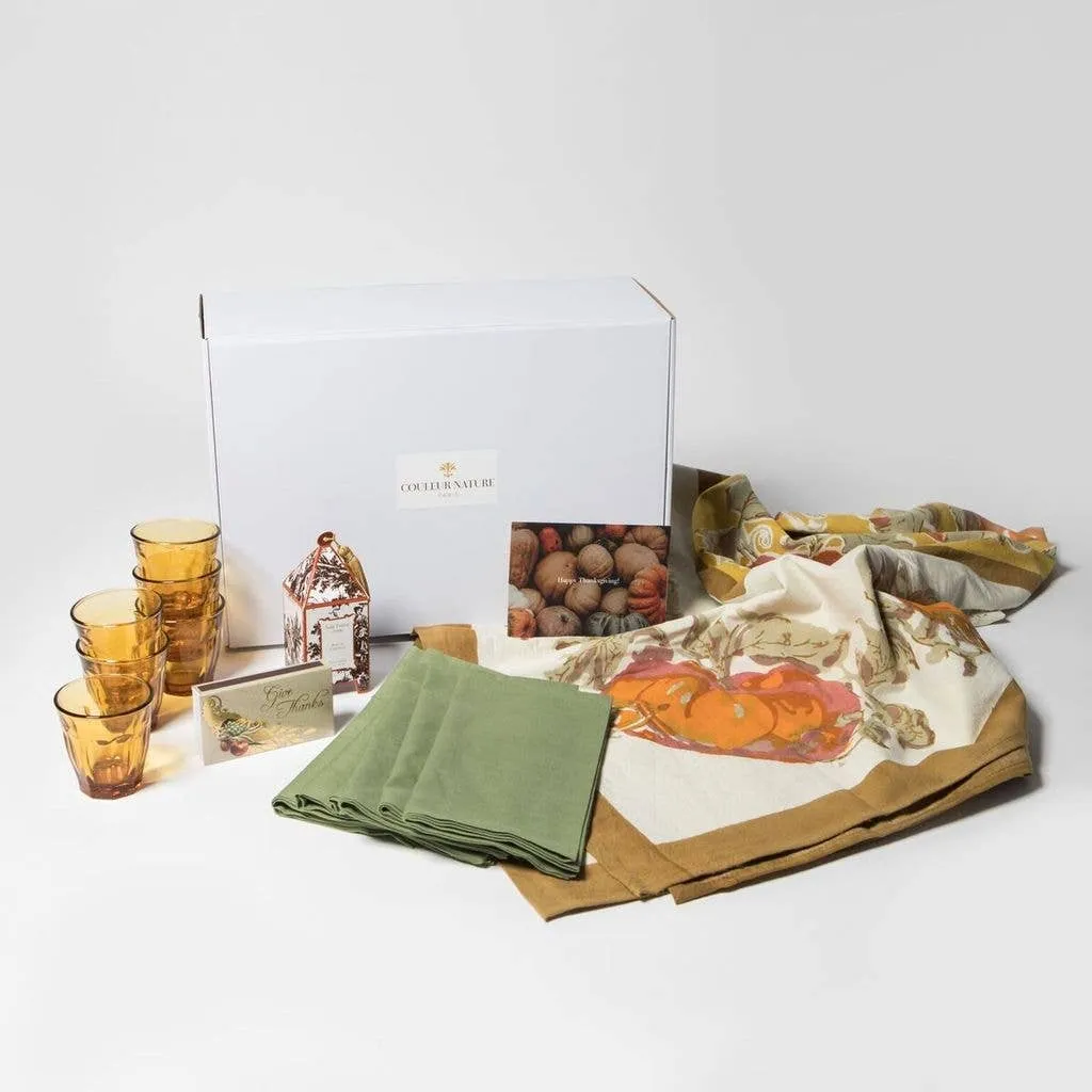 Pumpkin Orange/Mustard Napkins - Set of 6