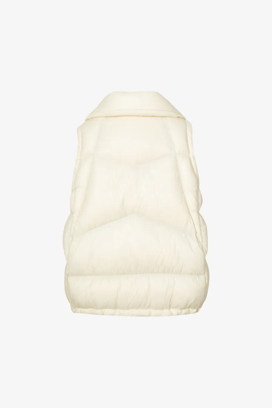 Ripple Goose Puffer Vest White